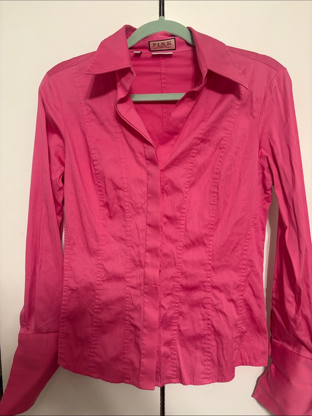 Thomas Pink Hot Pink Button-Down Shirt